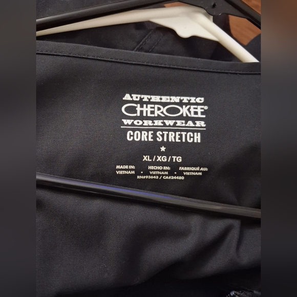 4 Cherokee Workwear Core Stretch  Scrub Jacket Black XL Women - Picture 4 of 6